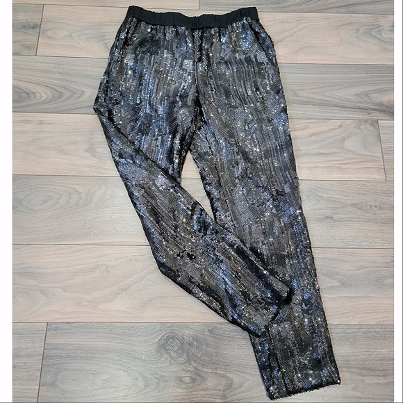 Trouvé Black Sequin Pants - Size S - Picture 7 of 17